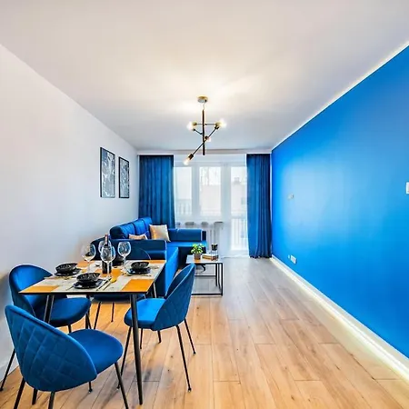 Apartament Hello Bzowa Niebieski Gdańsk
